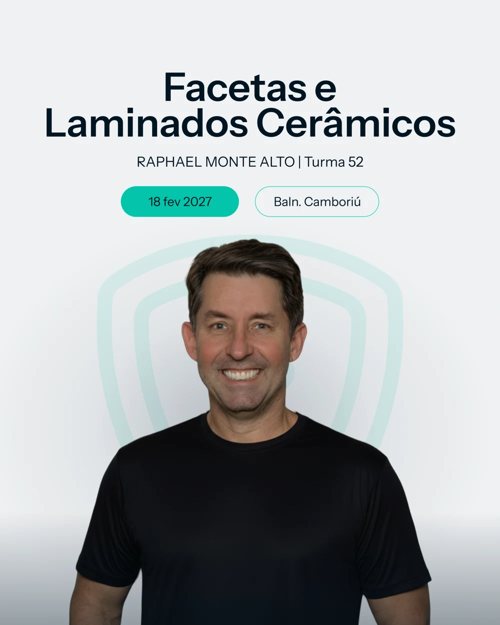 Arte do curso de Facetas com Raphael Monte Alto